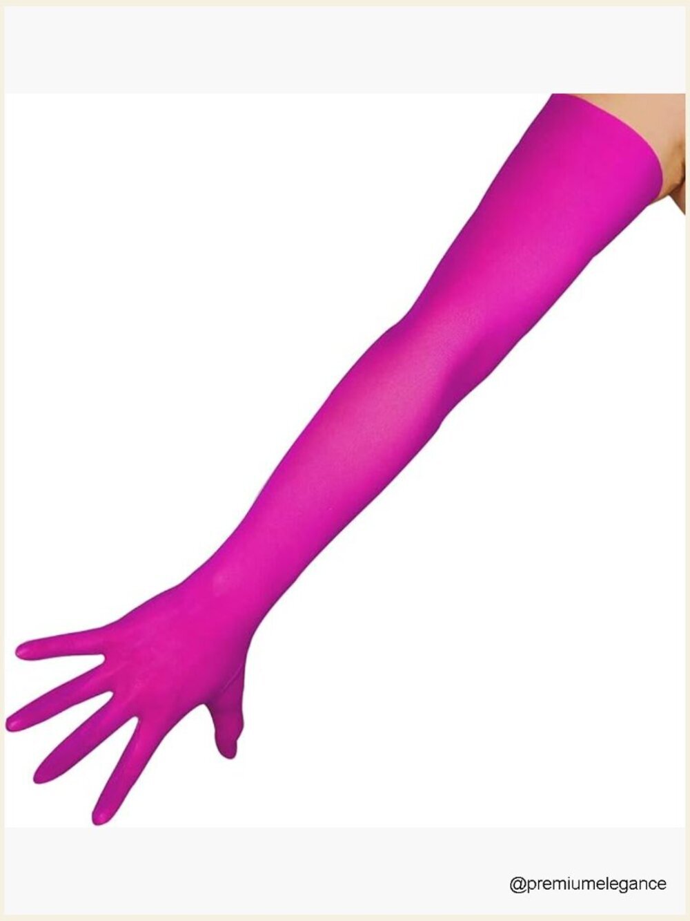 Super Long Tulle Lace Gloves 28in Stretchy Sheer Touchscreen Evening Costume